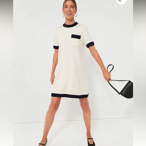 Tuckernuck Merritt Cream and Navy Dress size XS